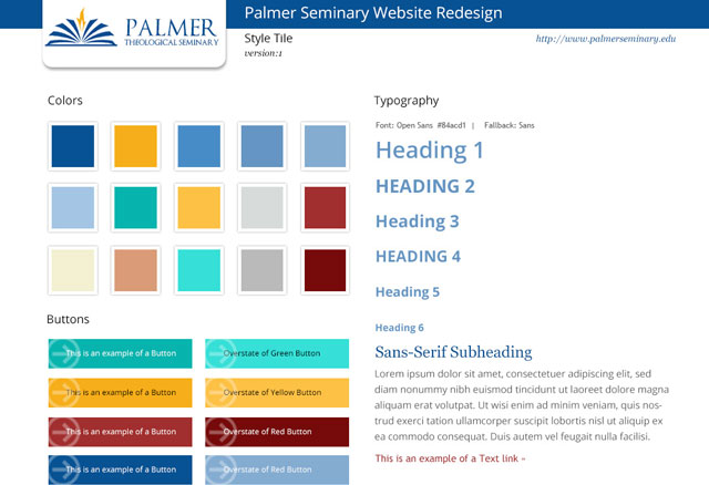 Palmer Theological Website Redesign